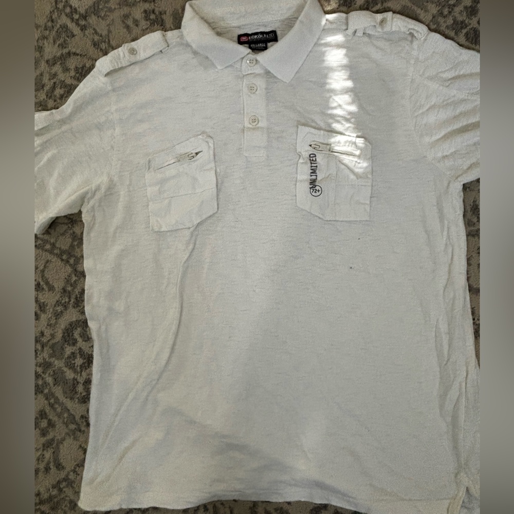 Ecko Unlimited White Polo Shirt Classic Style